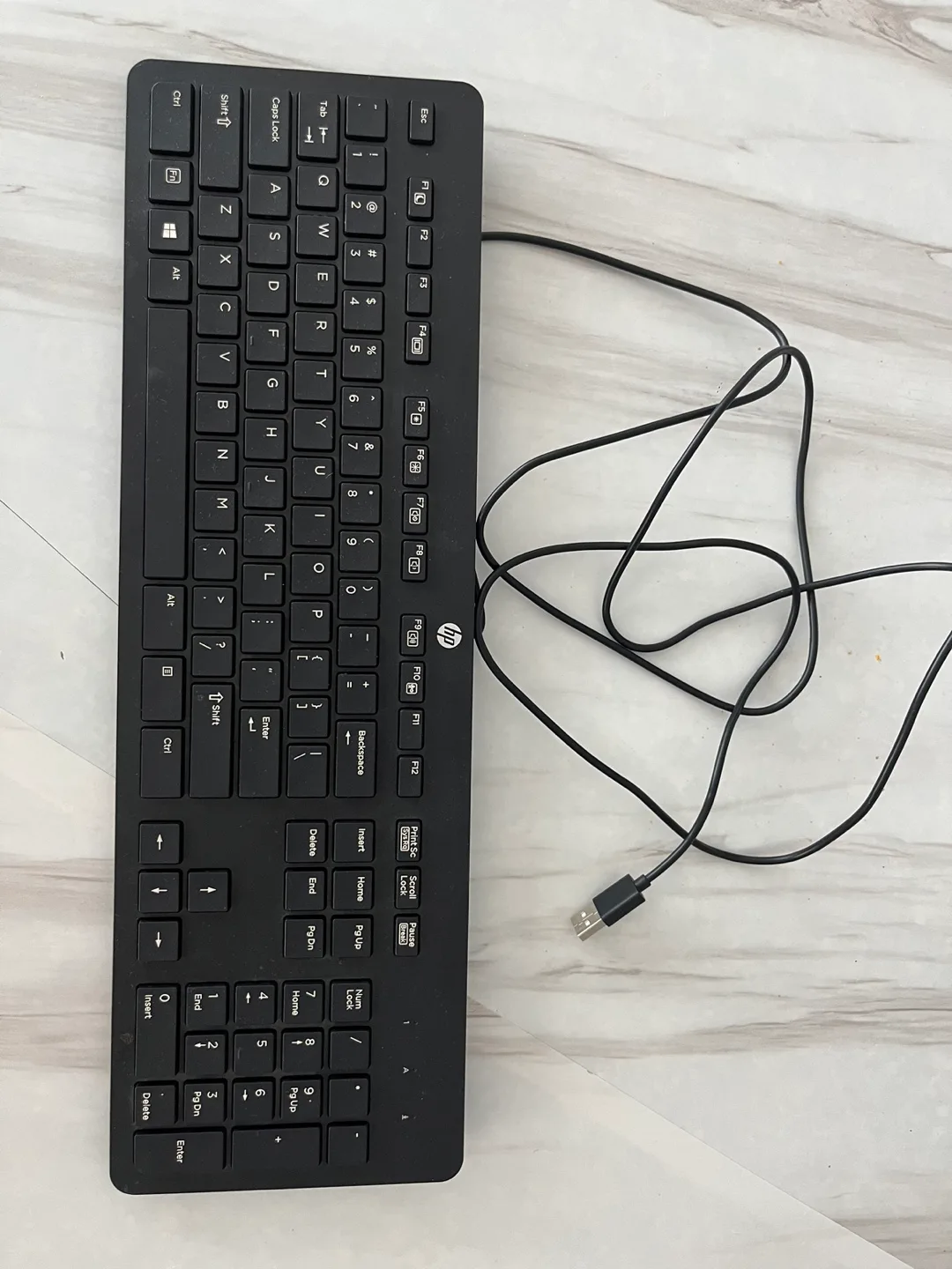 HP USB Keyboard - Black image indicator(4)