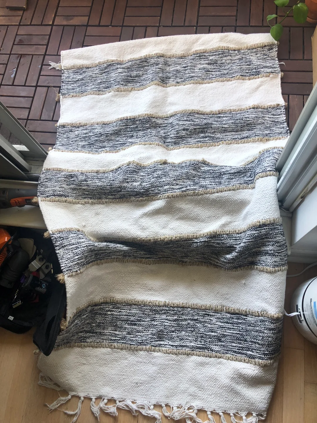 Natural Elegance Home Cotton/Jute Rug thumbnail