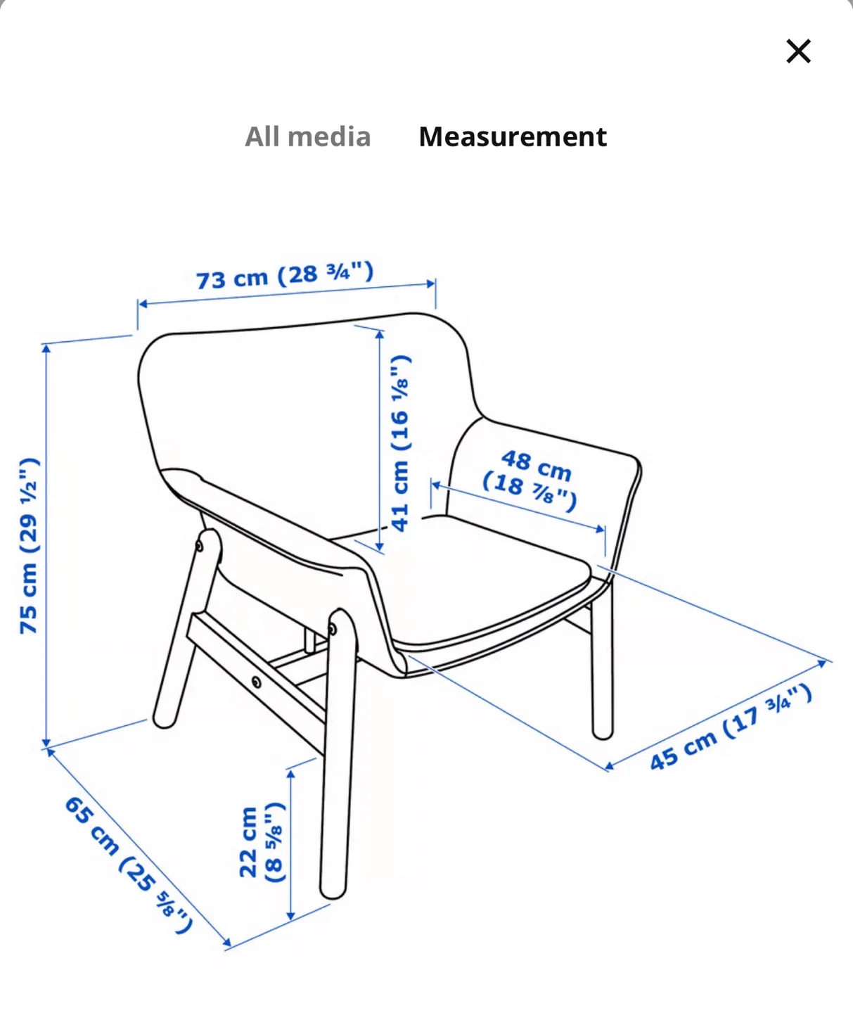 IKEA Accent Chair- Dark Grey image indicator(2)