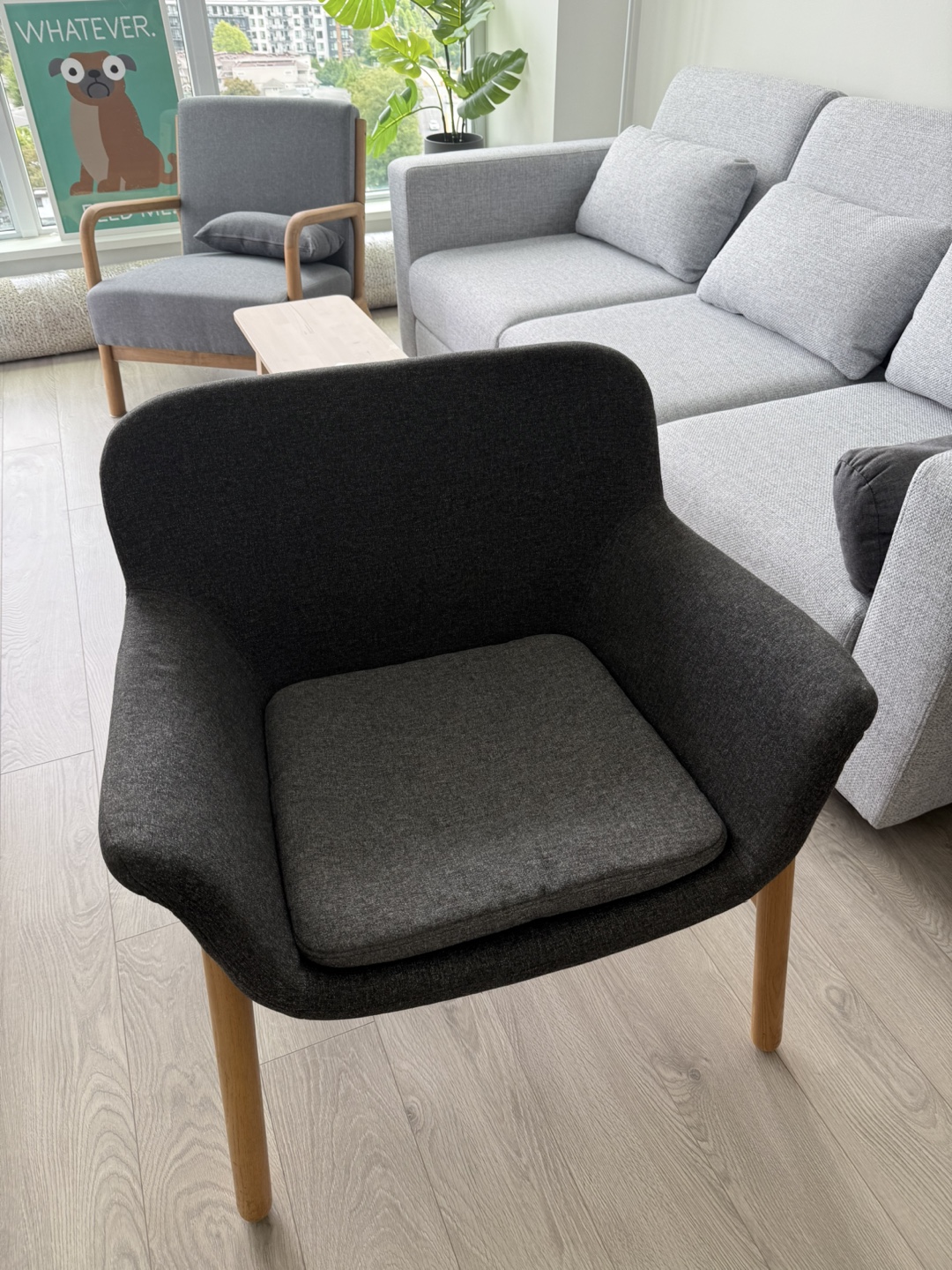 IKEA Accent Chair- Dark Grey - photo 3