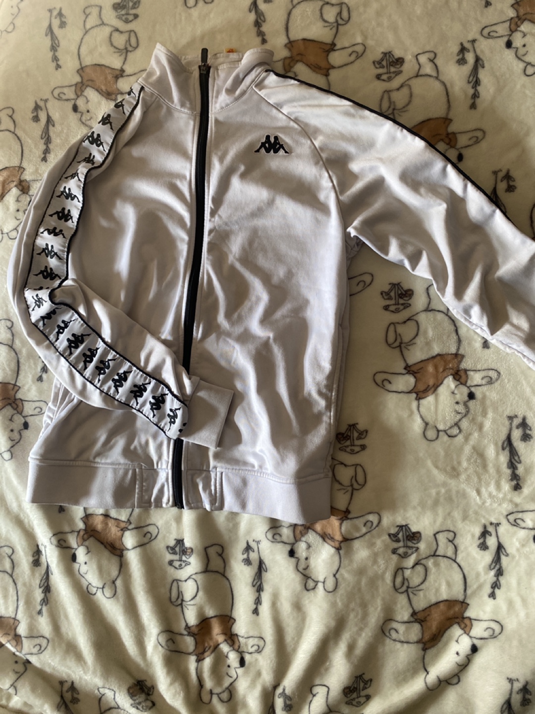 Kappa White Track Jacket - Size Medium