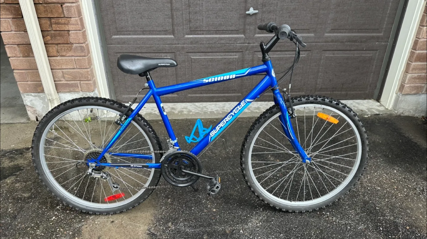 Supercycle SC1800 18-Speed Blue Mountain Bike thumbnail