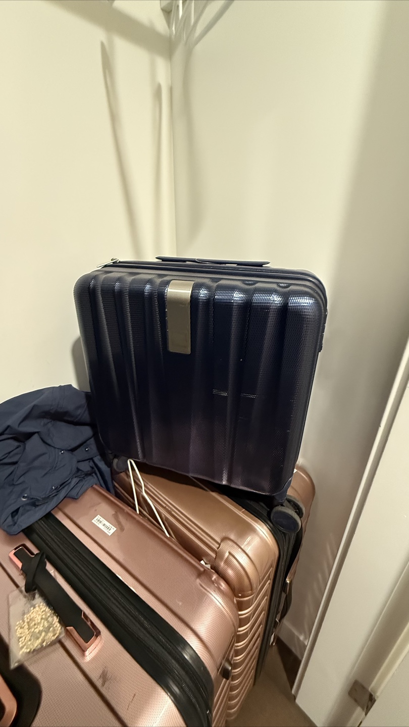 Hand luggage Blue Hardshell Suitcase