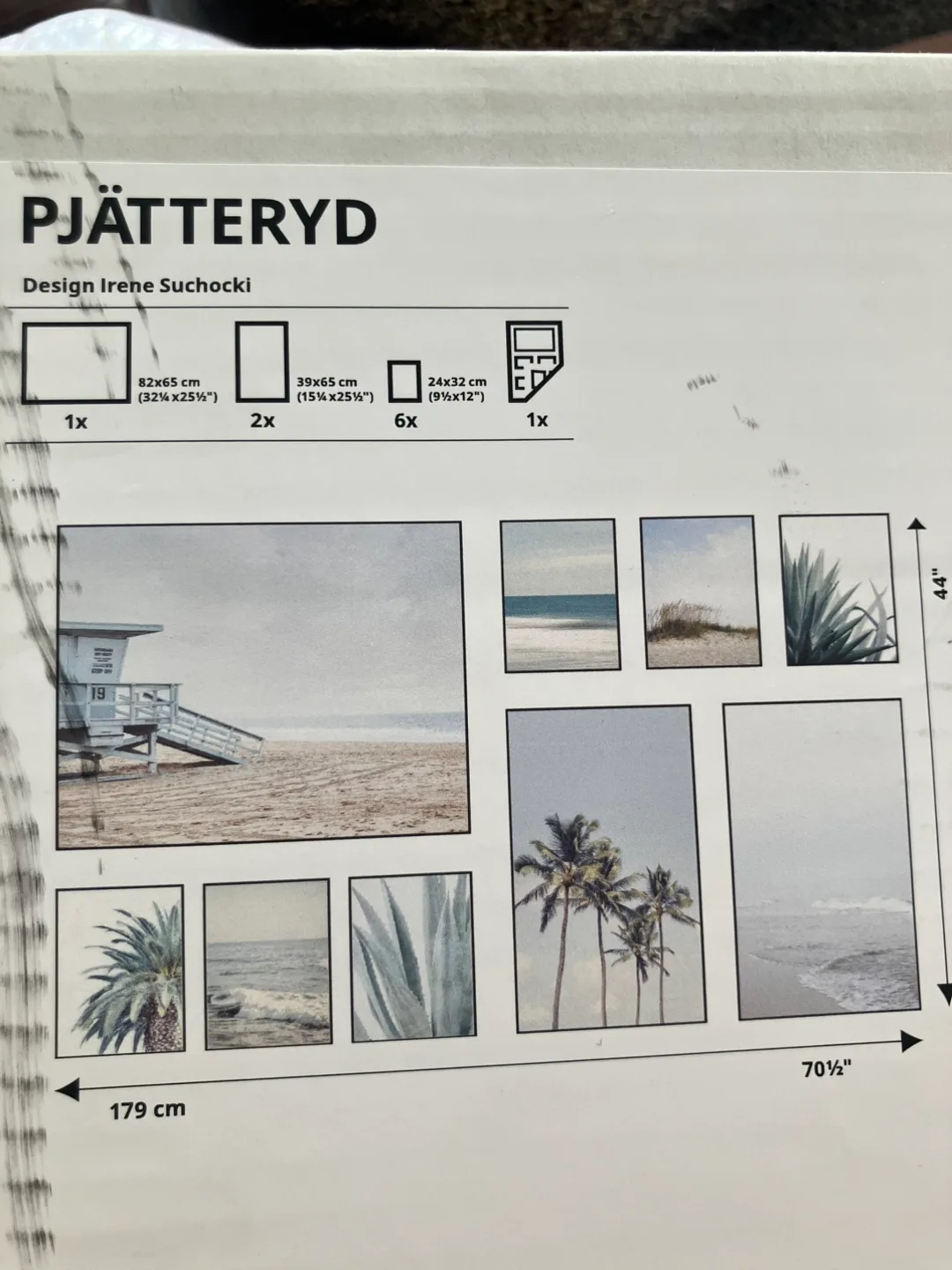 IKEA PJÄTTERYD Wall Art, 9-Piece Set thumbnail