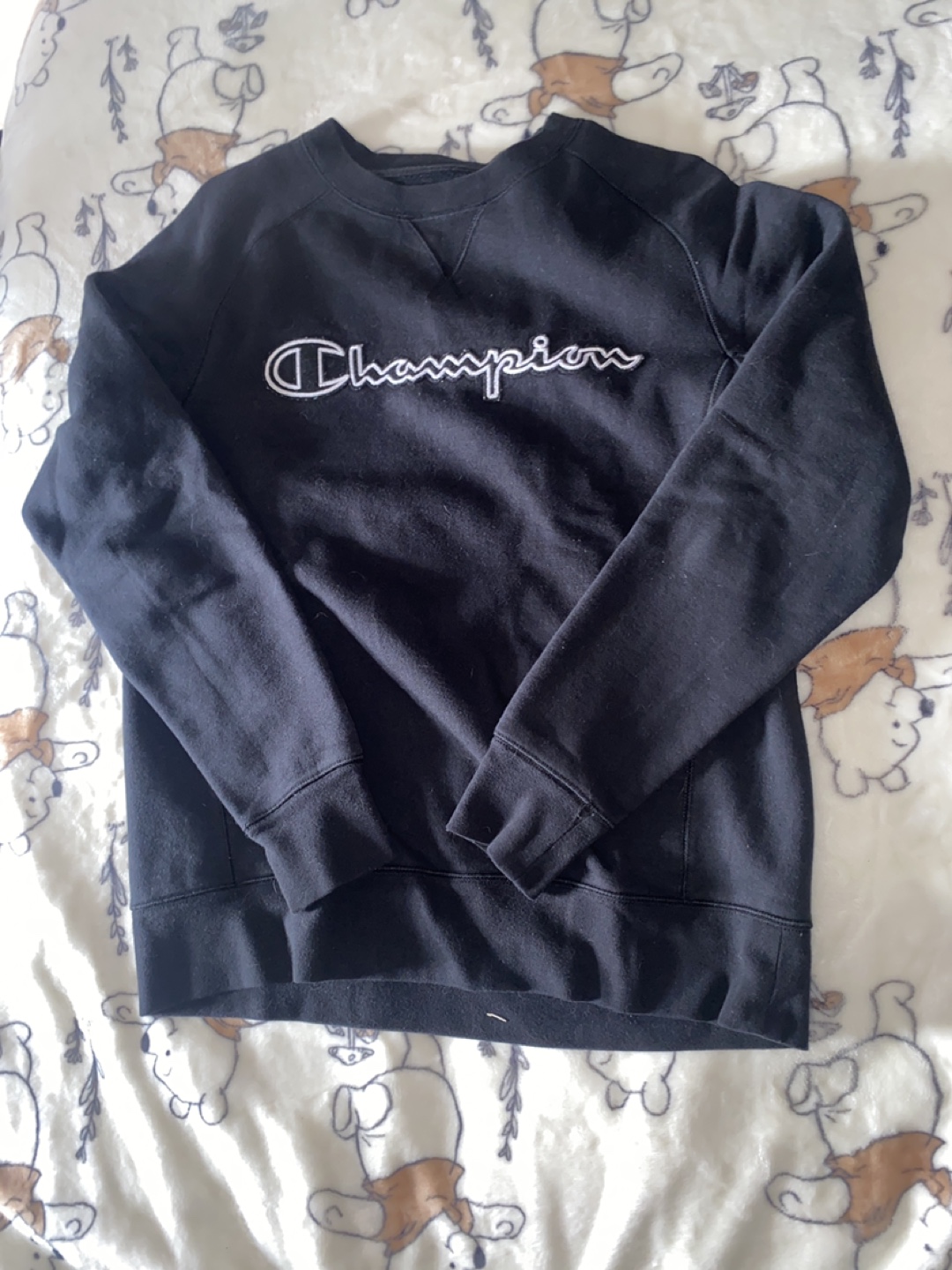 Champion Black Crewneck - Size Small