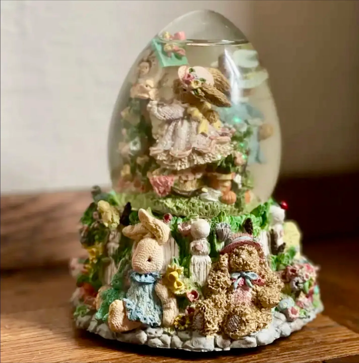 Vintage Bunny Snowglobe for sale! thumbnail