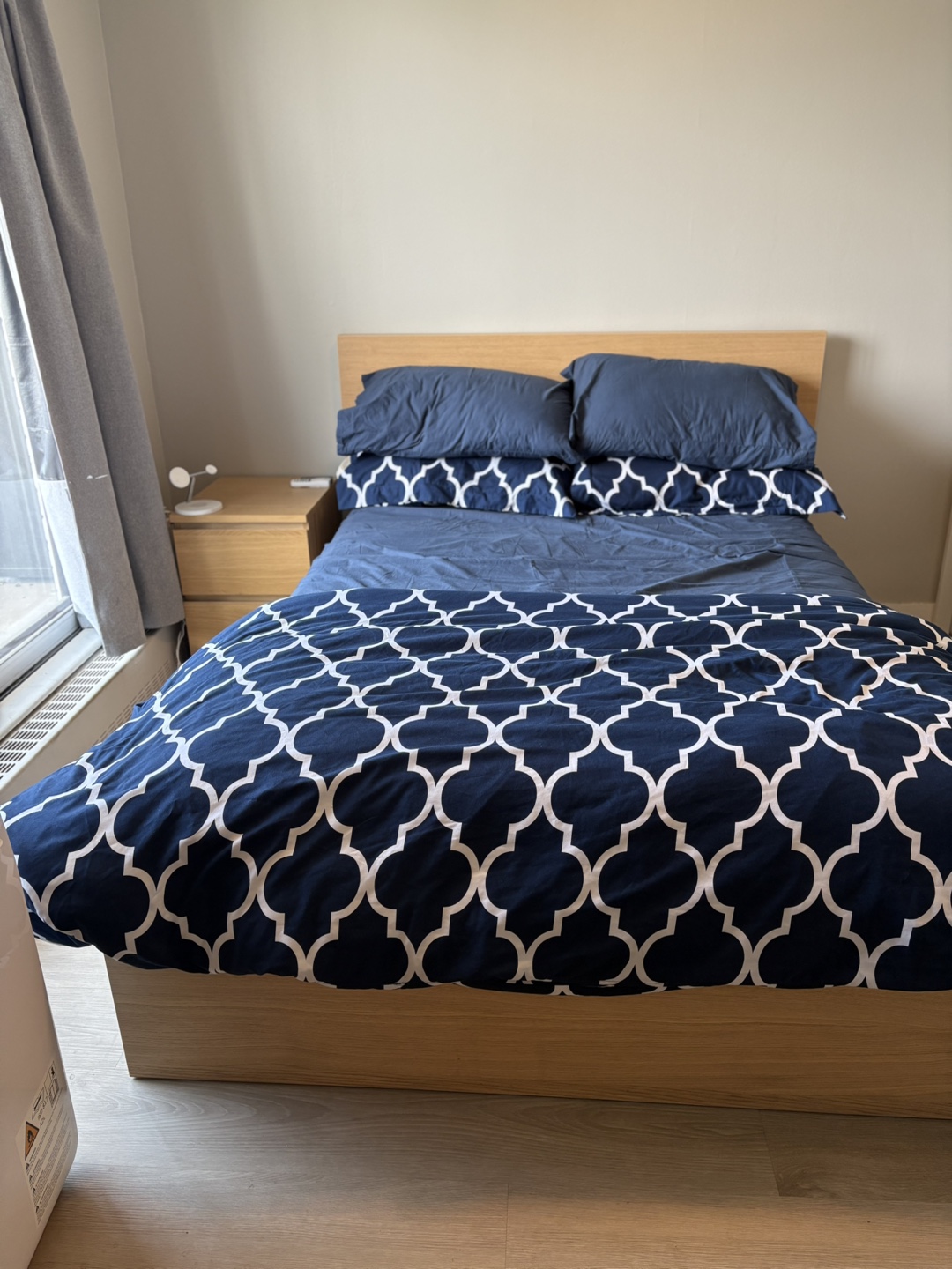 Ikea MALM bed (dismantled) and nightstand