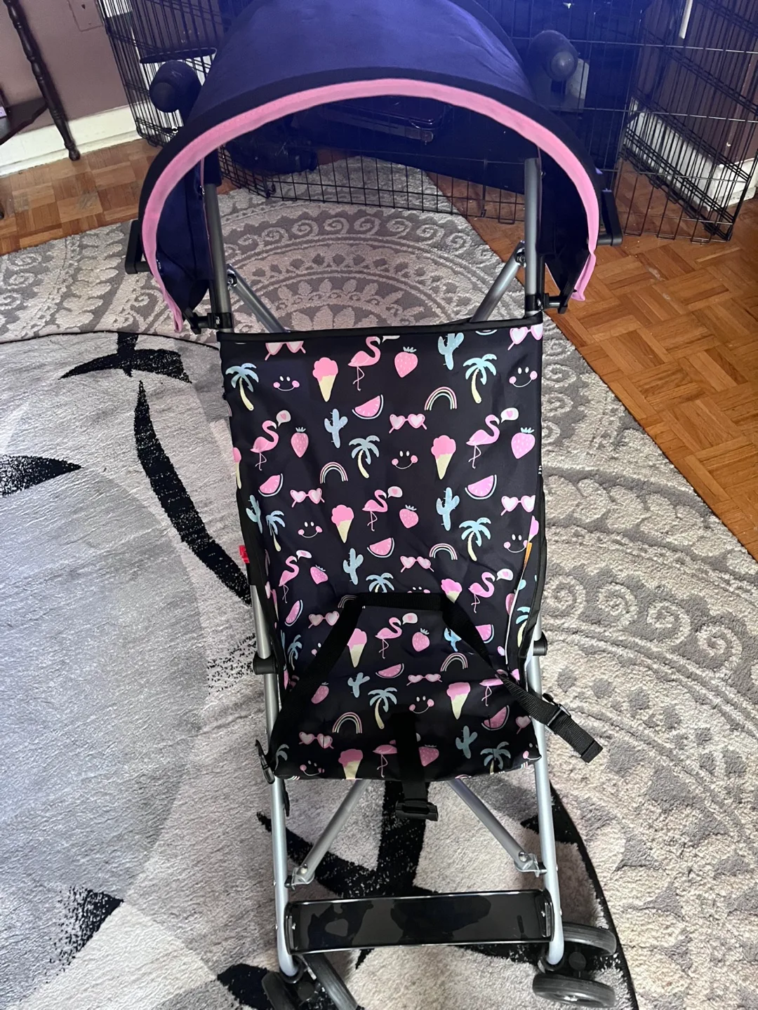 Bily Stroller - Flamingo Print thumbnail