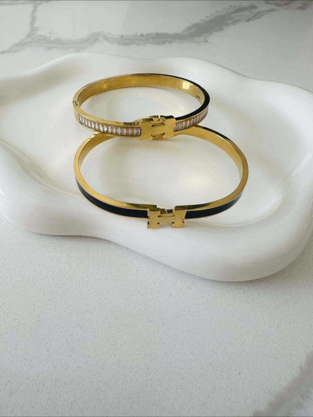 Gold Tone Bangle Bracelets