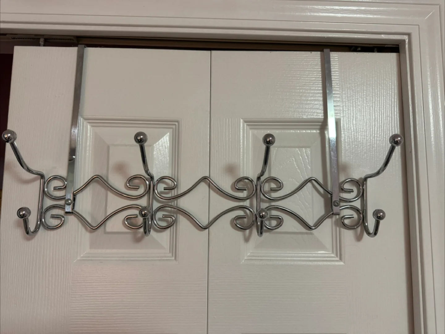 Over-the-Door Hook Rack - Silver thumbnail