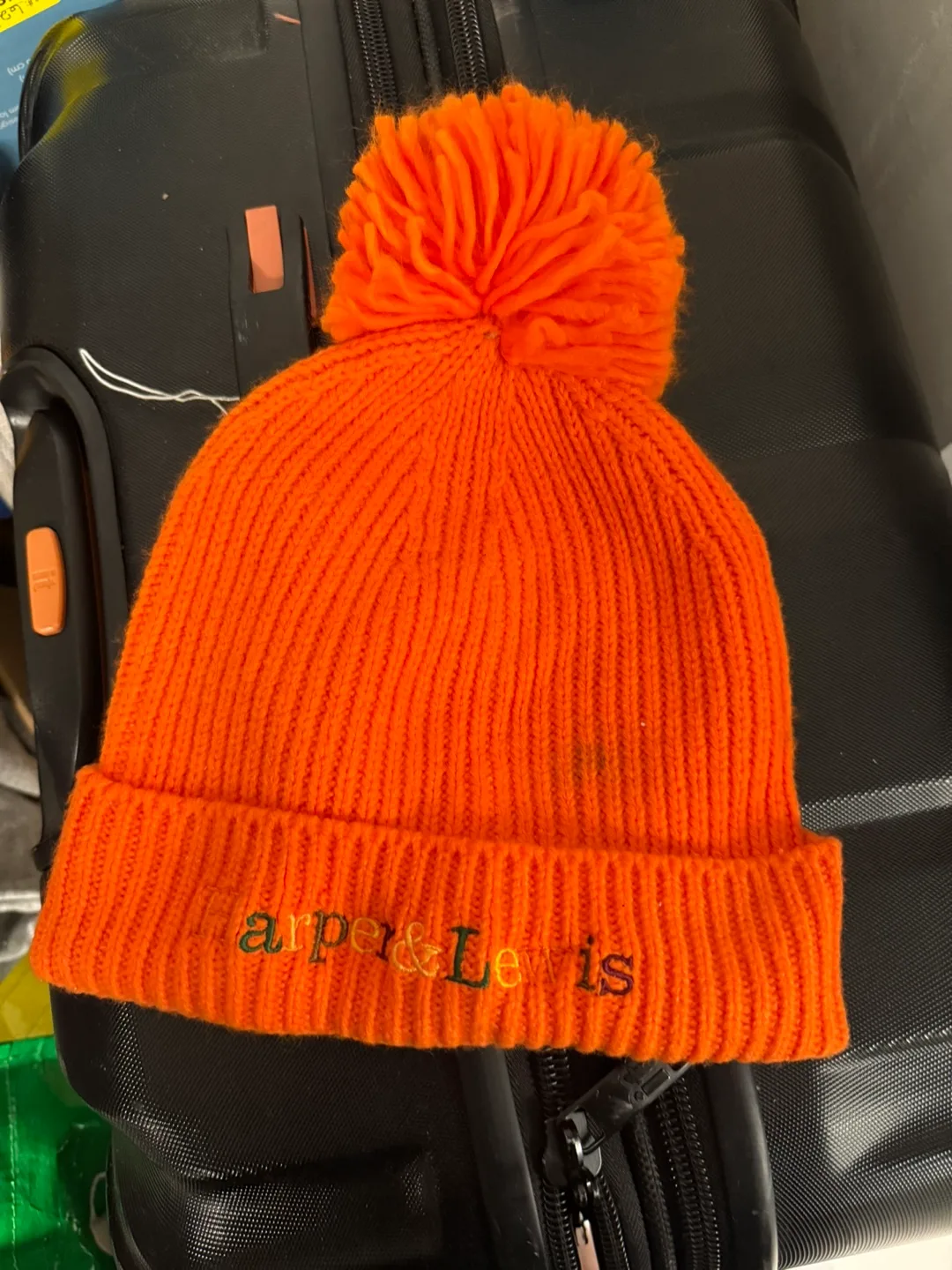 Harper & Lewis Orange Knit Beanie thumbnail