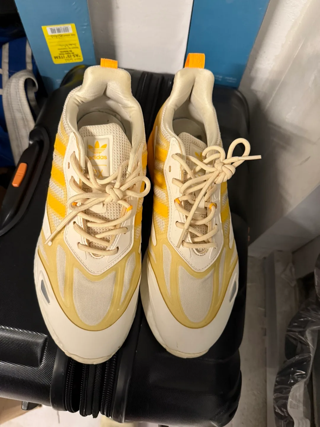 Adidas ZX 2K Boost Yellow Sneakers Brand New thumbnail
