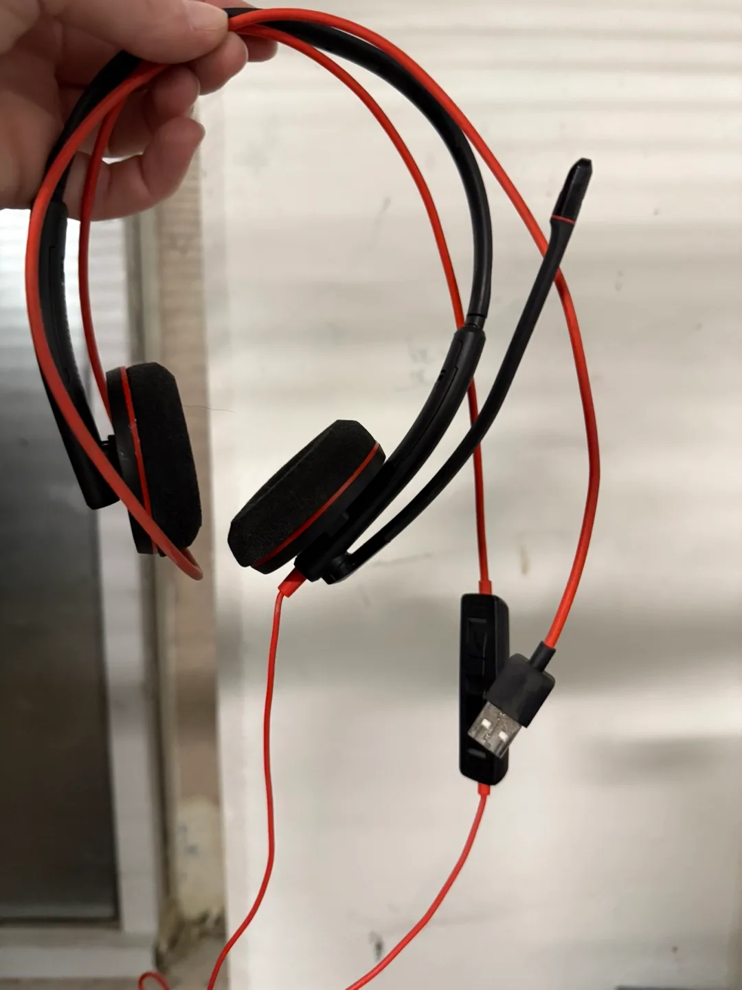 Black & Red Headset with Microphone thumbnail