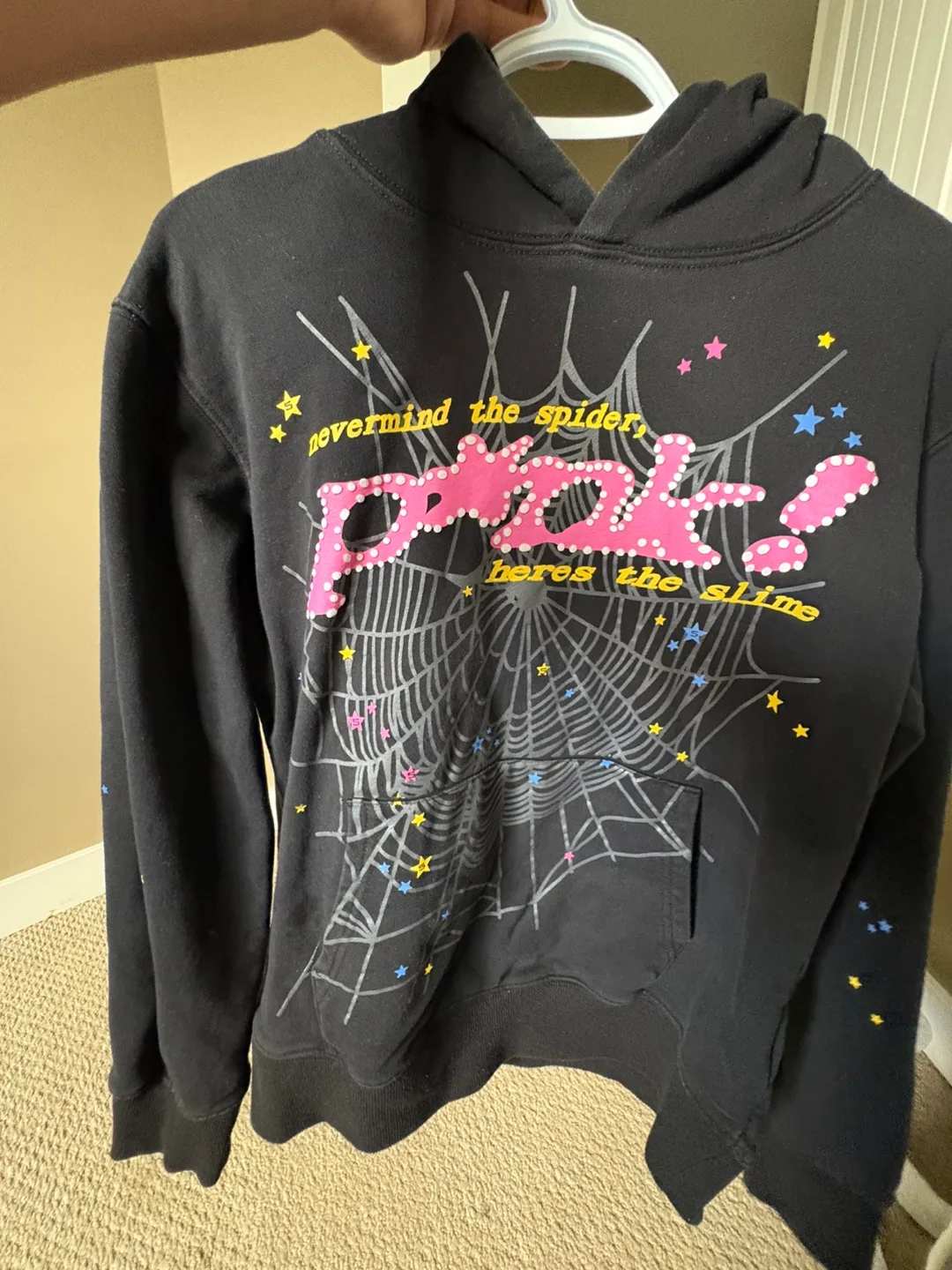 Sp5der Black hoodie thumbnail