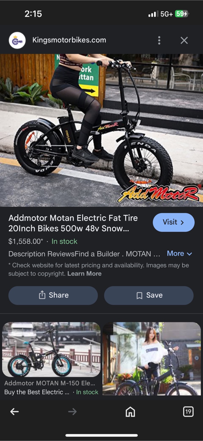 Addmotor Motan Electric Fat Tire Bike - photo 3
