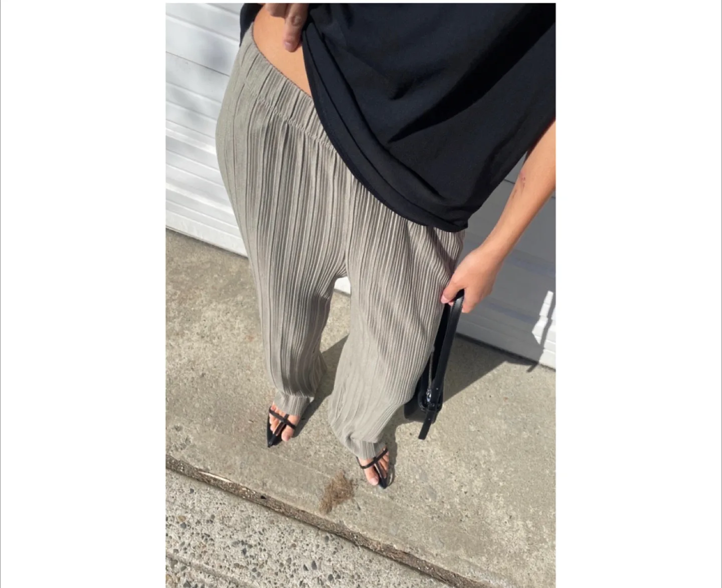Oak and Fort Pleated Pull-On Straight Leg Pants thumbnail