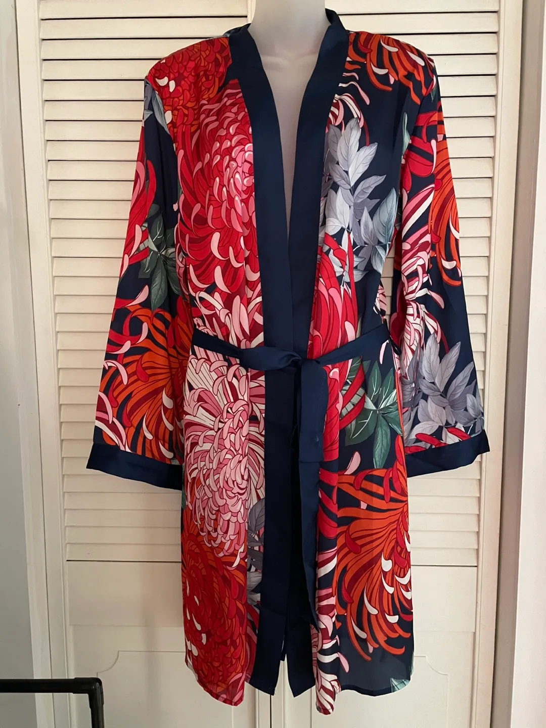 Floral Print Kimono Robe thumbnail