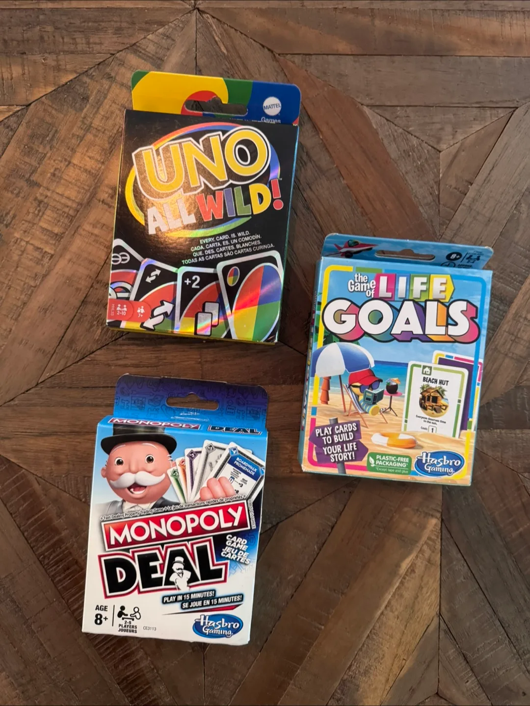 Card Games Bundle: UNO All Wild, Monopoly Deal, Life Goals thumbnail