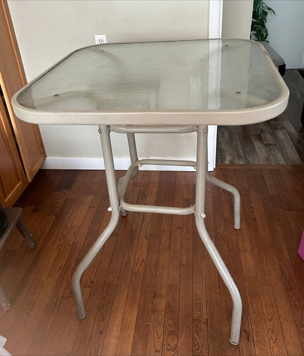 Outdoor Glass Top Table thumbnail