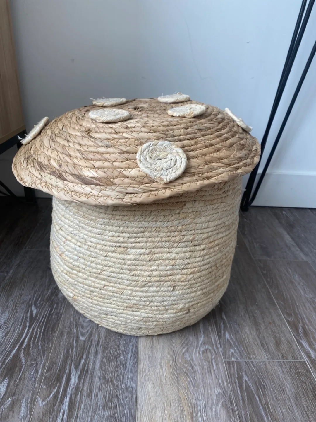 Woven Mushroom Storage basket thumbnail
