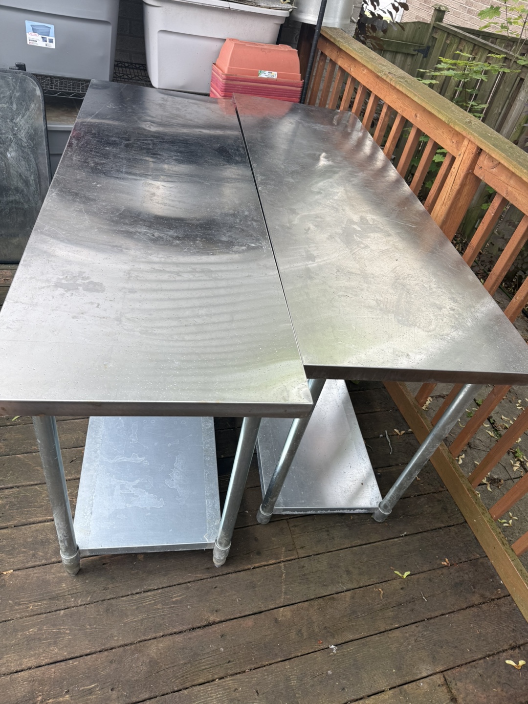 Stainless Steel Commercial Work Tables