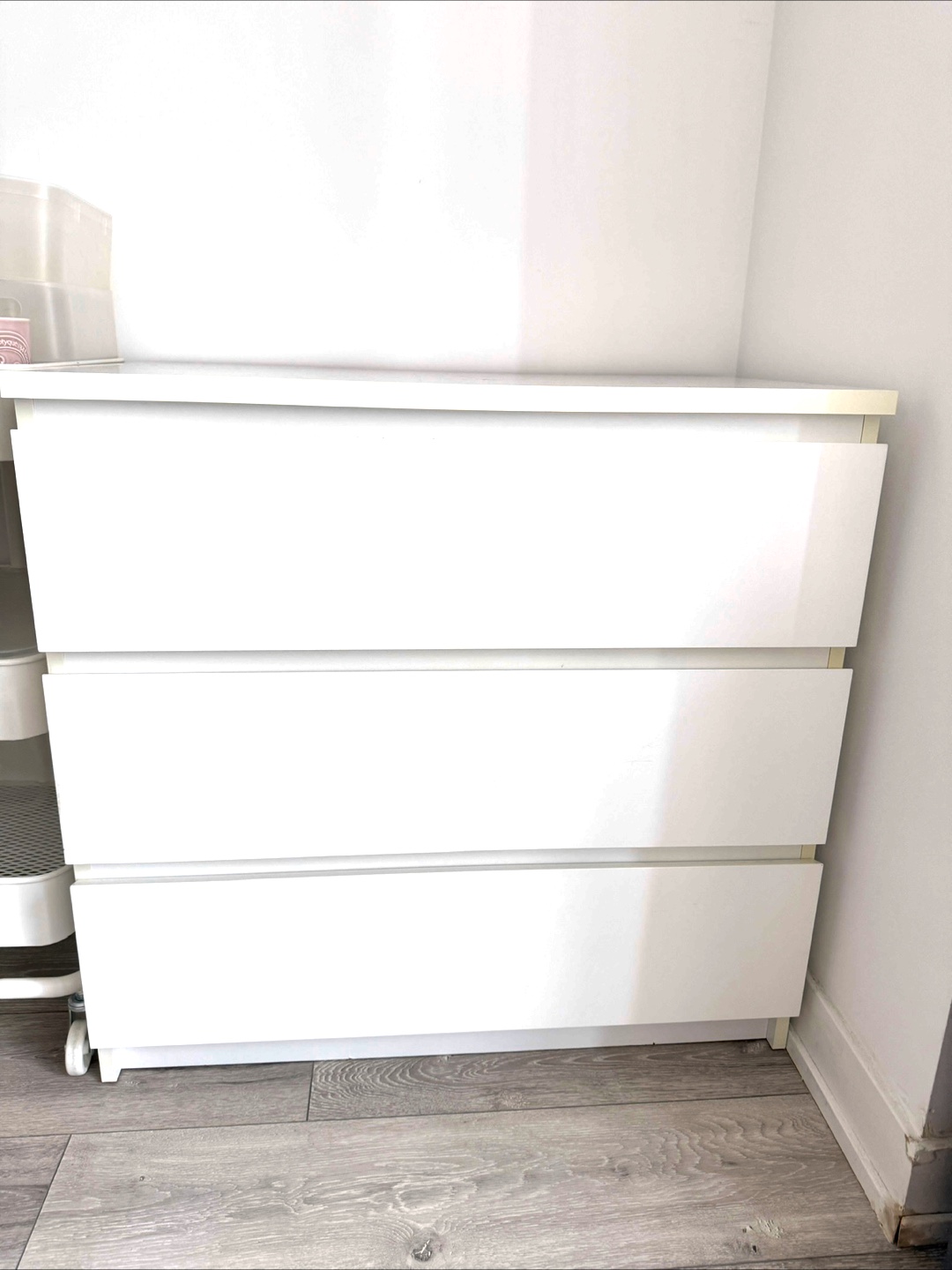 IKEA Malm 3-Drawer Dresser - White