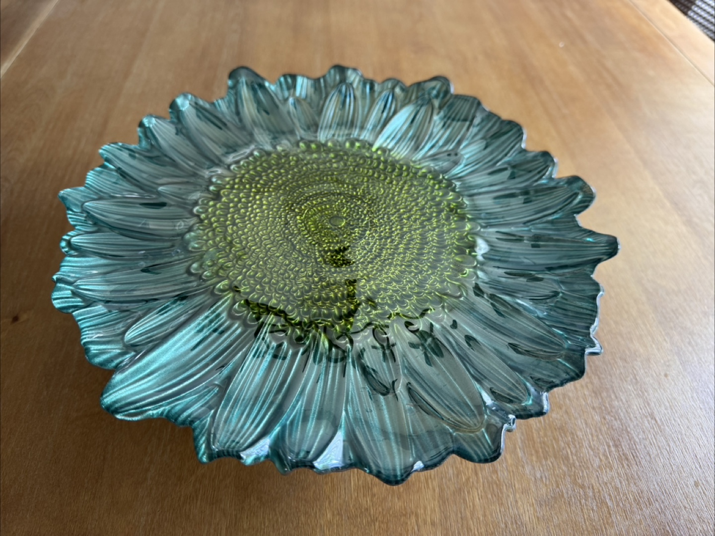 Sunflower Glass Serving Platter