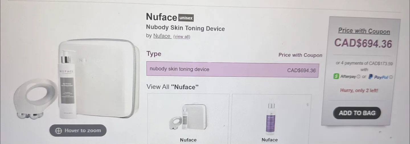 NuFace NuBody Skin Toning Device thumbnail