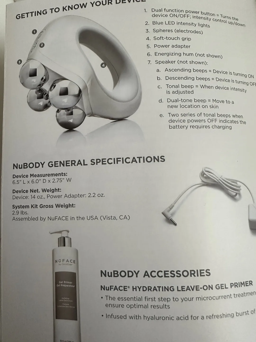 NuFace NuBody Skin Toning Device image indicator(4)