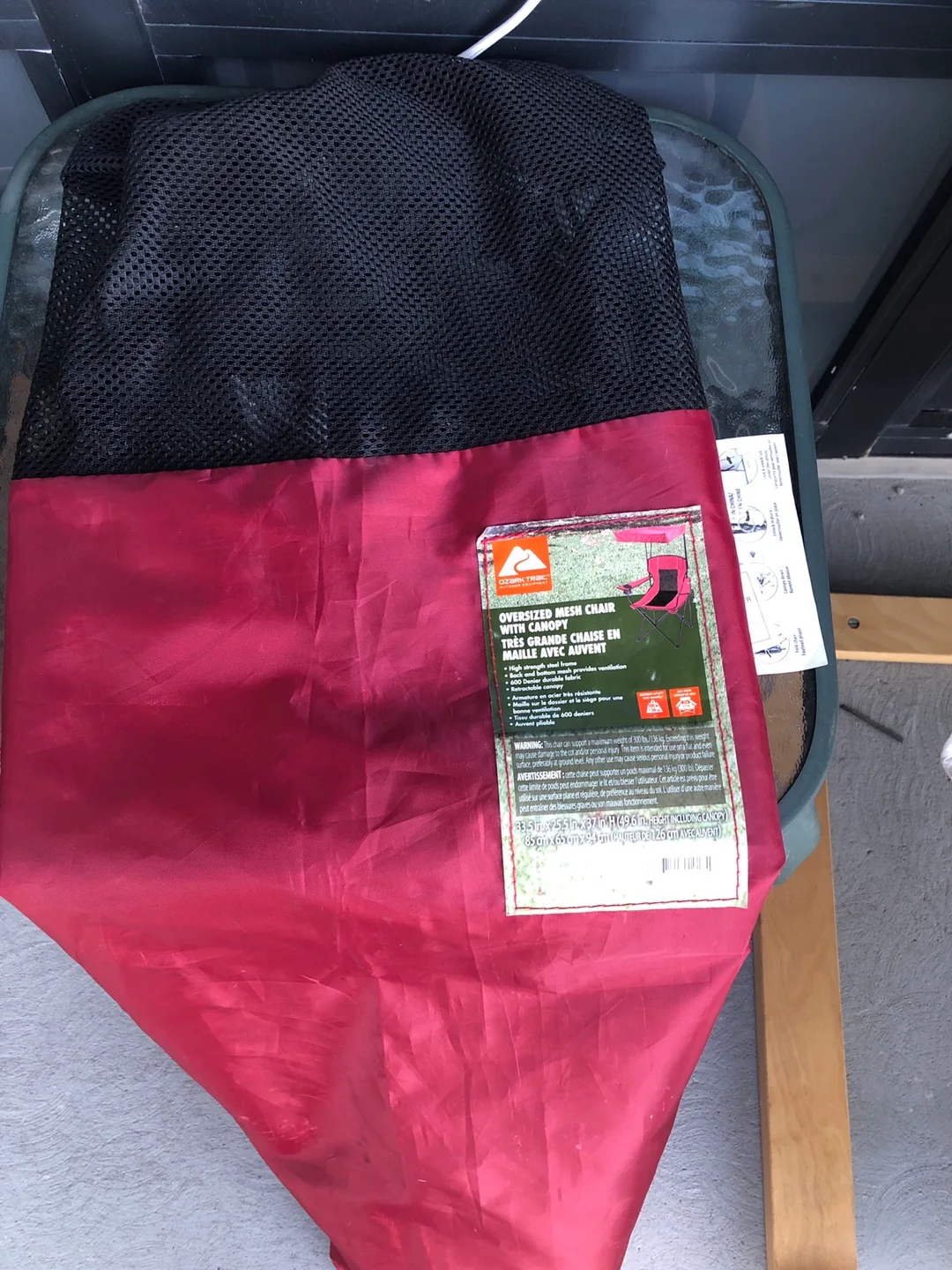 Ozark Trail Oversized Mesh Chair with Canopy 🇨🇦 image indicator(3)