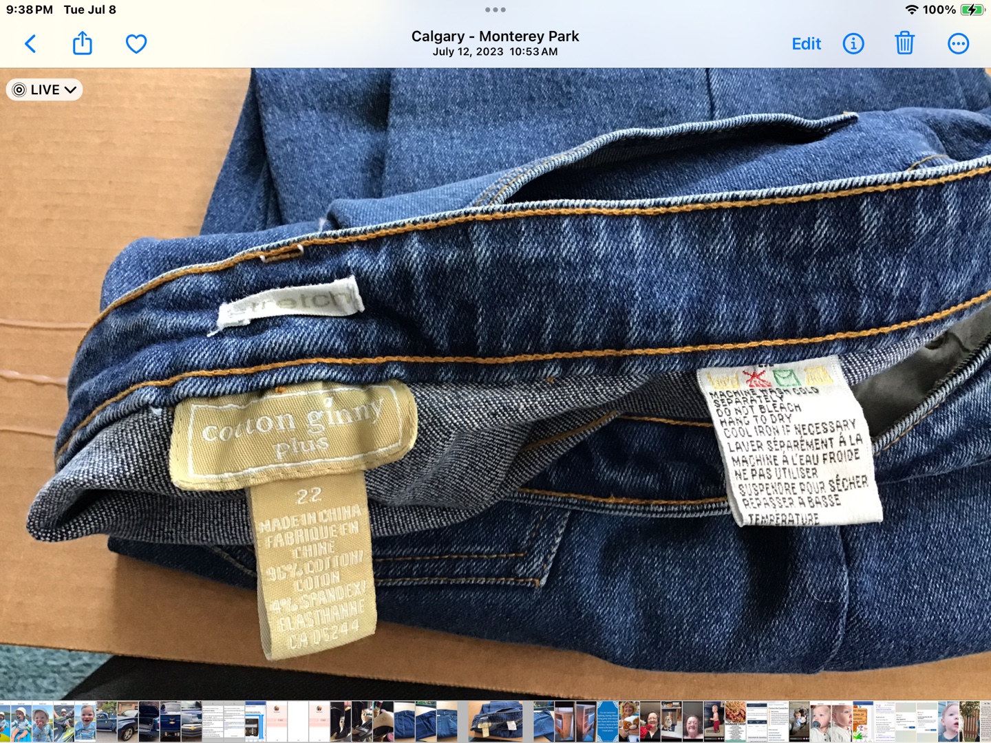 Cotton Ginny Plus Jeans - Size 22 - photo 2