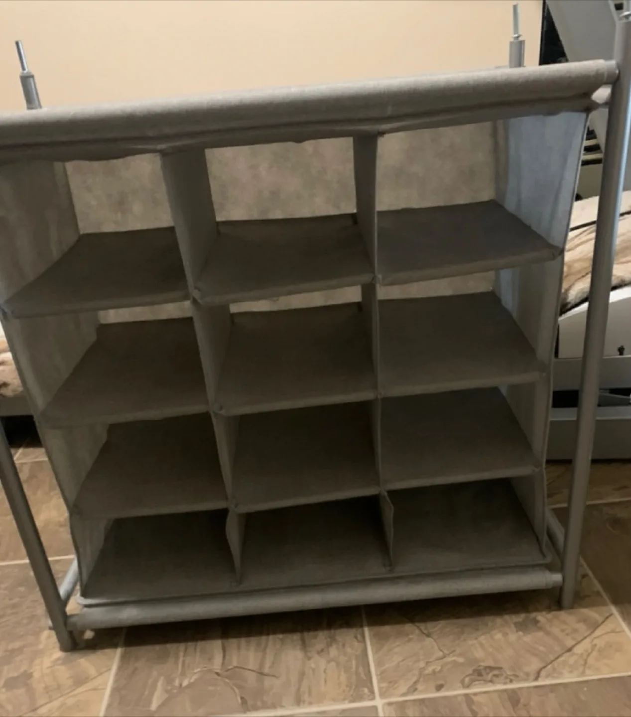 Grey Fabric Storage Shelf Unit image indicator(3)
