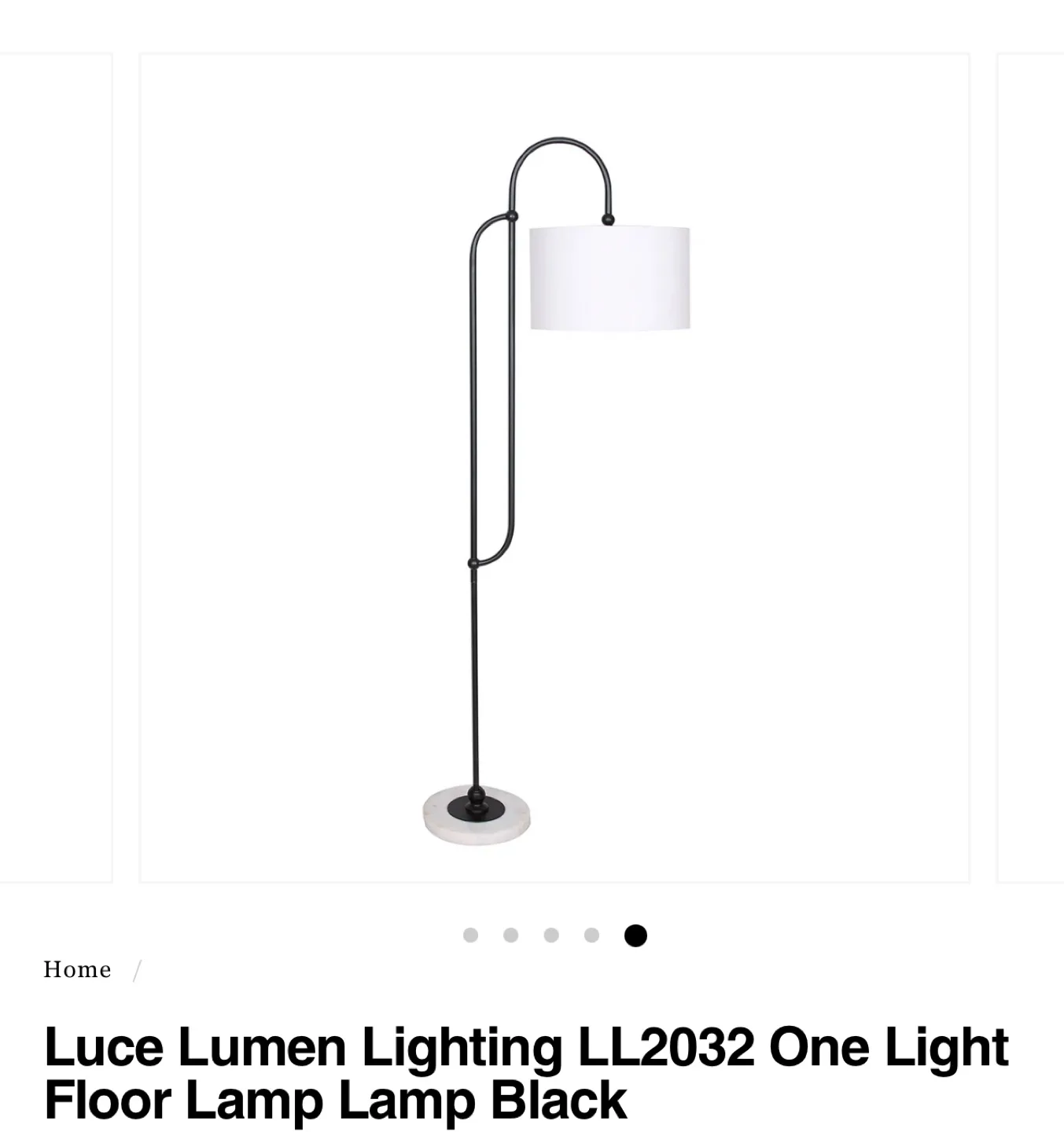 Luce Lumen LL2032 Black Floor Lamp thumbnail