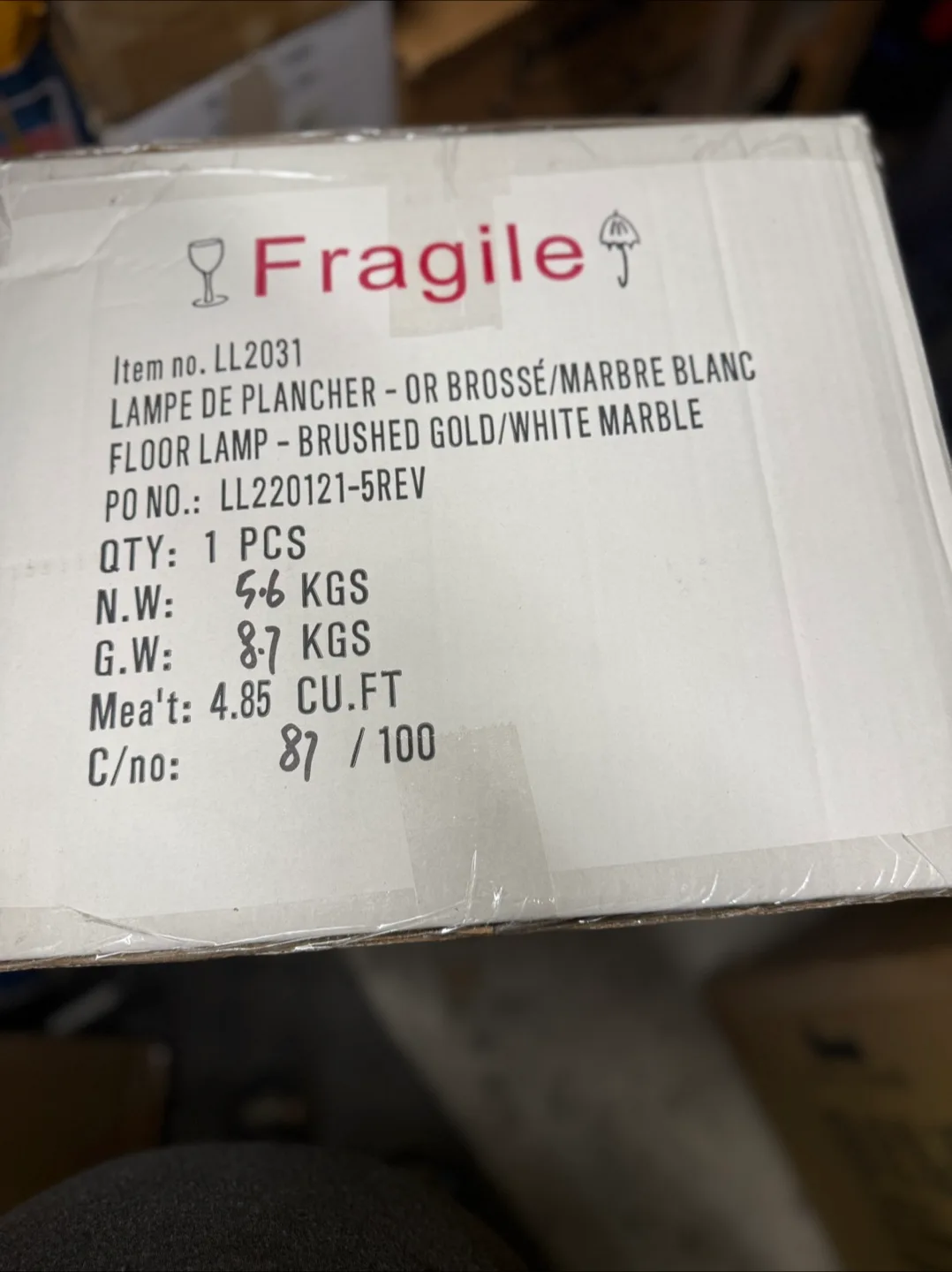 Luce Lumen LL2032 Black Floor Lamp image indicator(3)