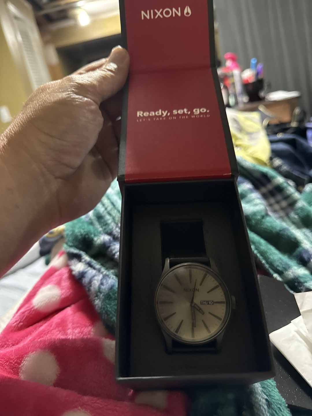 Nixon Sentry LTHR Gunmetal/Black Watch - New in Box - photo 3