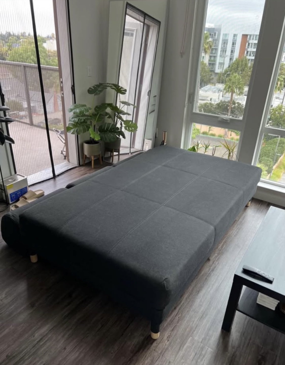 Dark Gray Sleeper Sofa Bed - photo 3