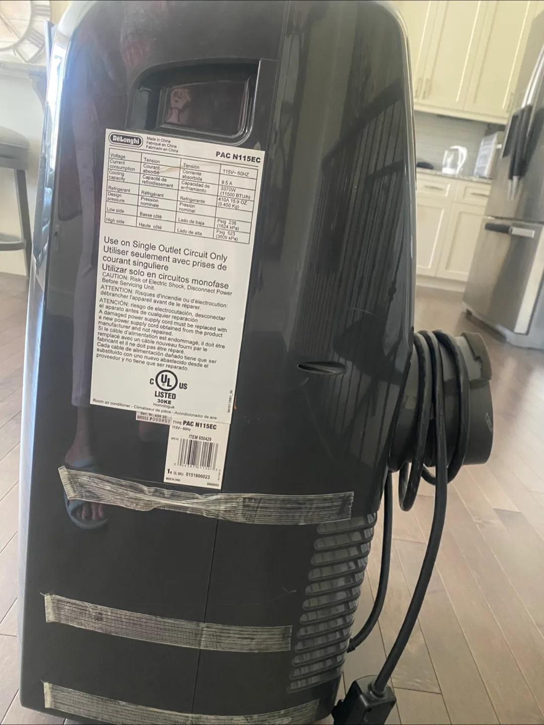 DeLonghi PAC N115EC Portable Air Conditioner thumbnail