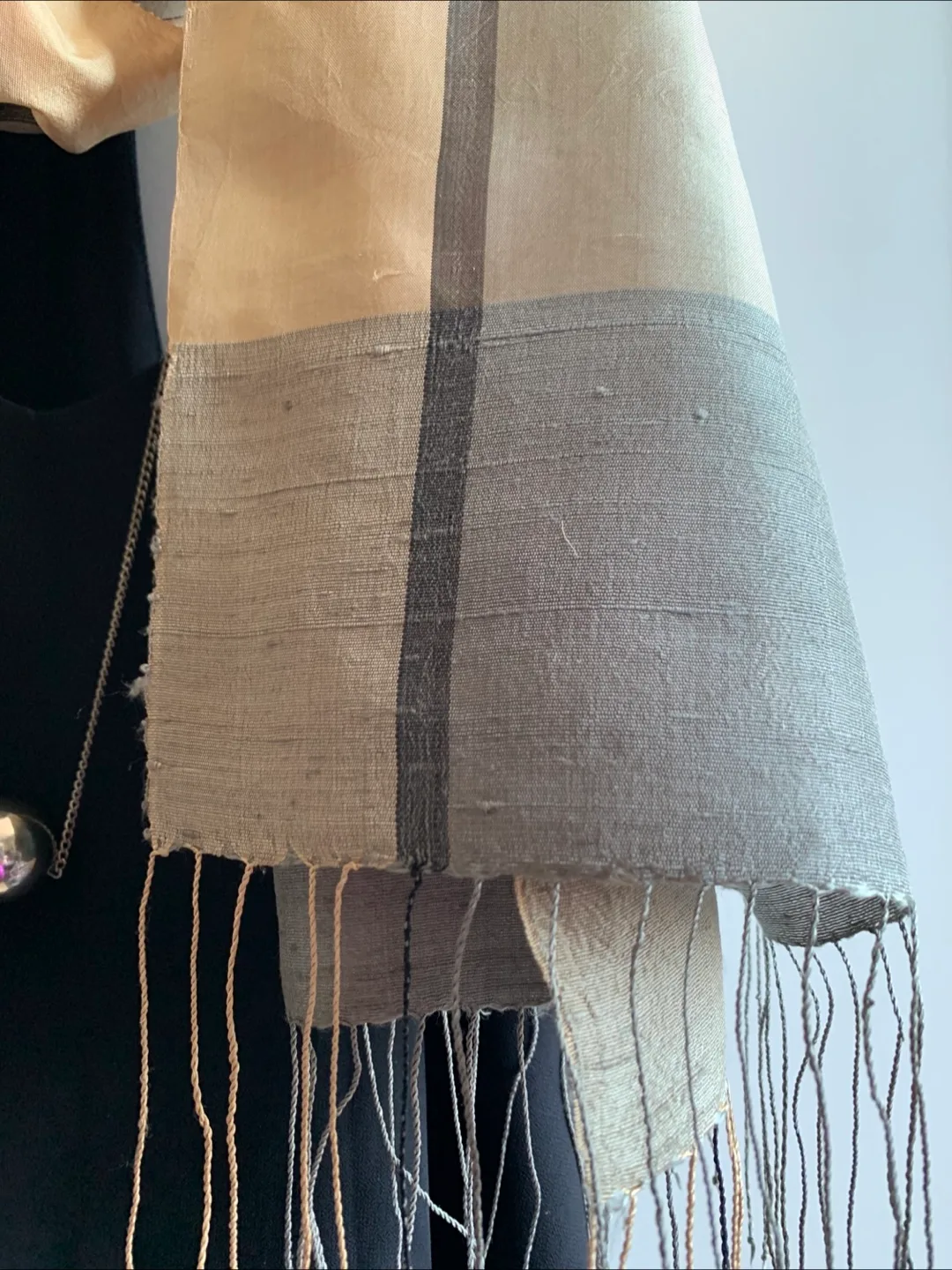 ✨Silk Scarf with Fringes image indicator(4)