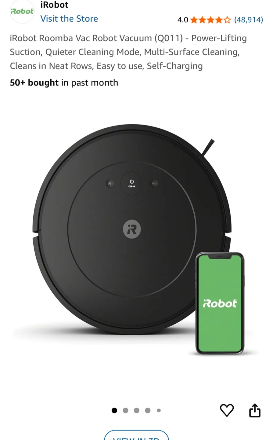 iRobot Roomba Essential - Robot Vacuum thumbnail