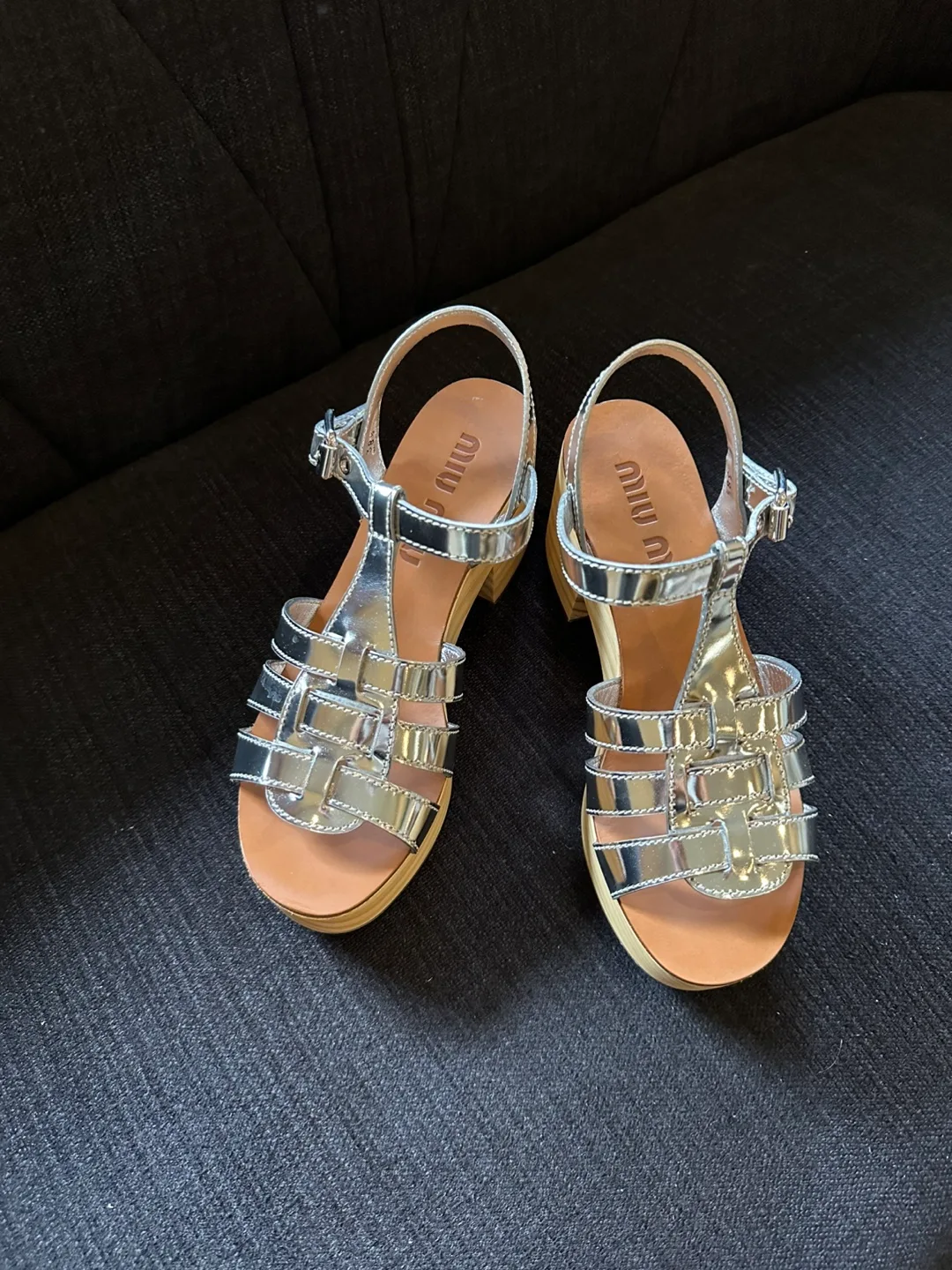 Miu Miu Silver Sandals image indicator(2)