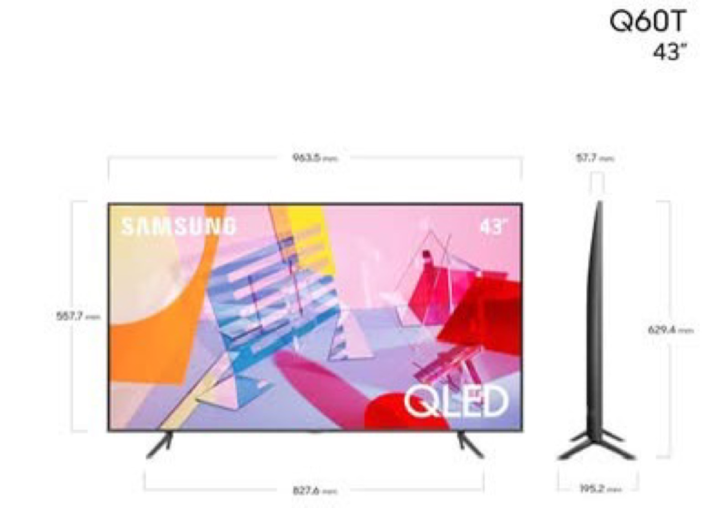 Samsung 43" 4K UHD HDR QLED Tizen Smart TV - photo 3