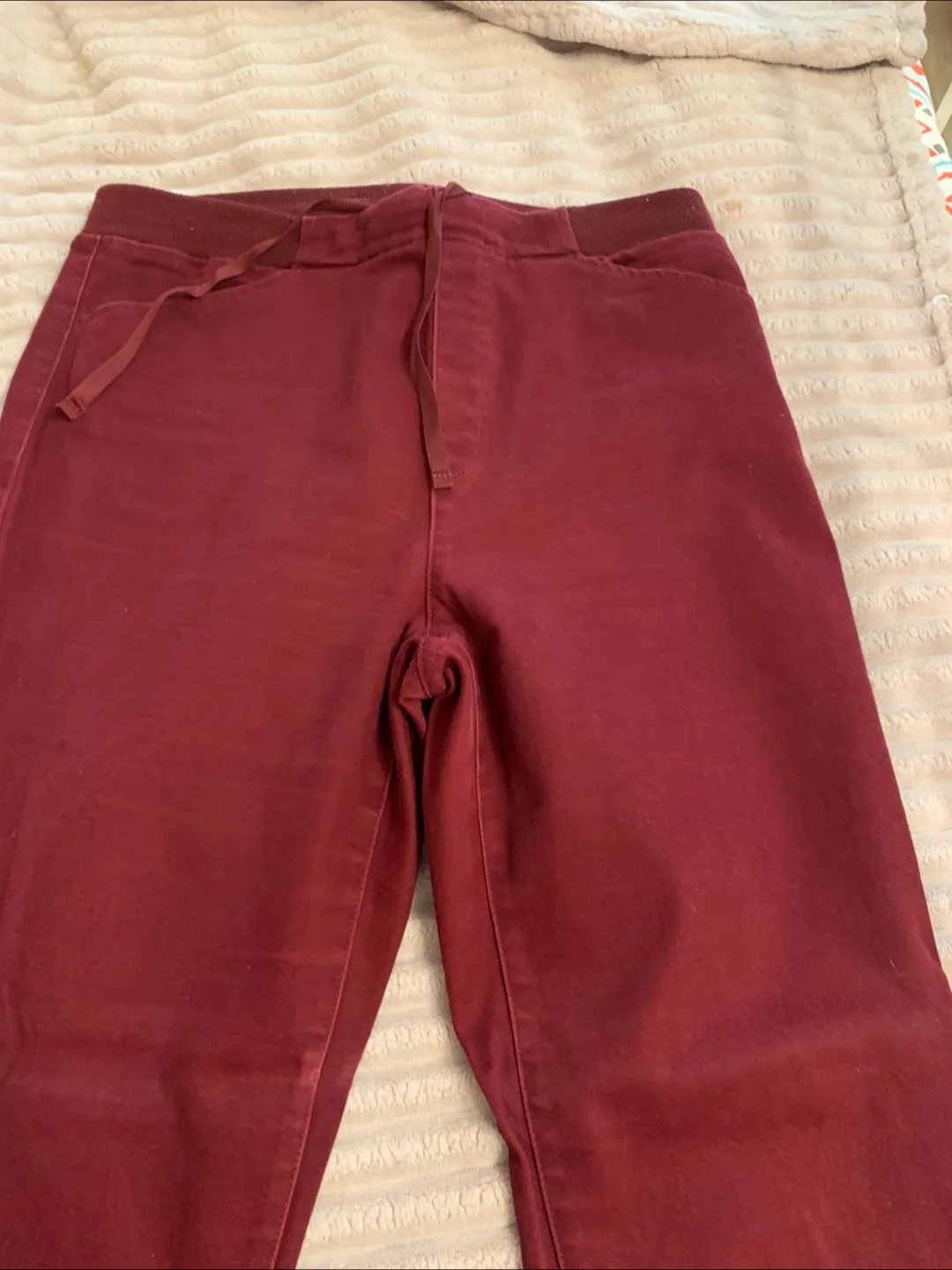 Burgundy Jogger Pants thumbnail