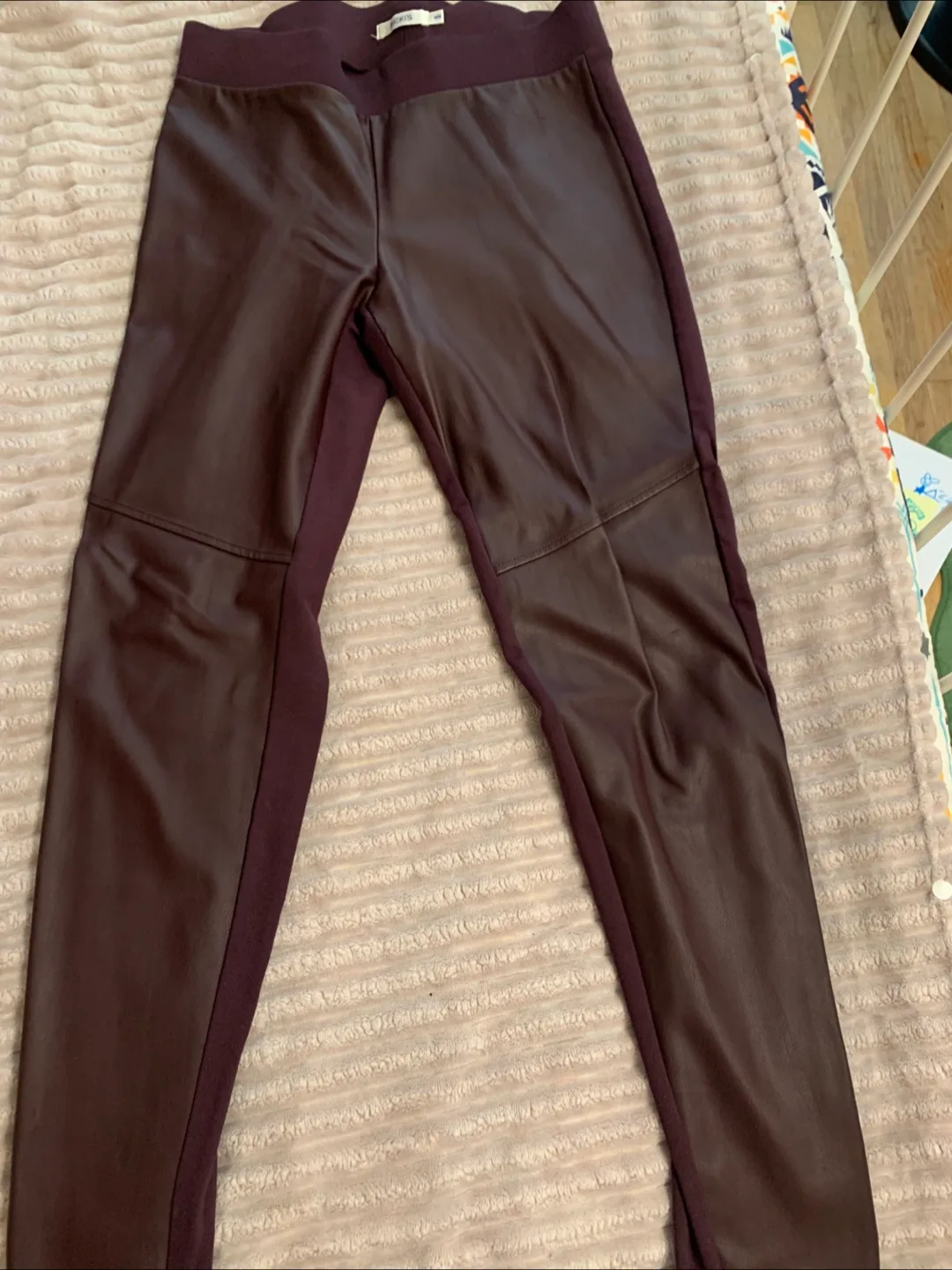 Lysse Faux Leather Panel Leggings - Size Small thumbnail