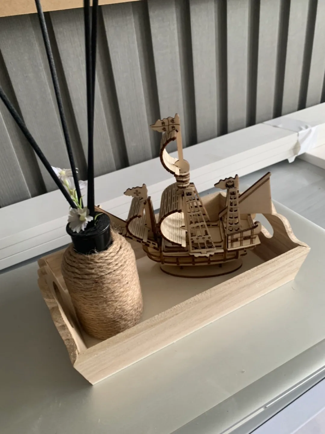 Wooden Ship Model & Reed Diffuser Set thumbnail