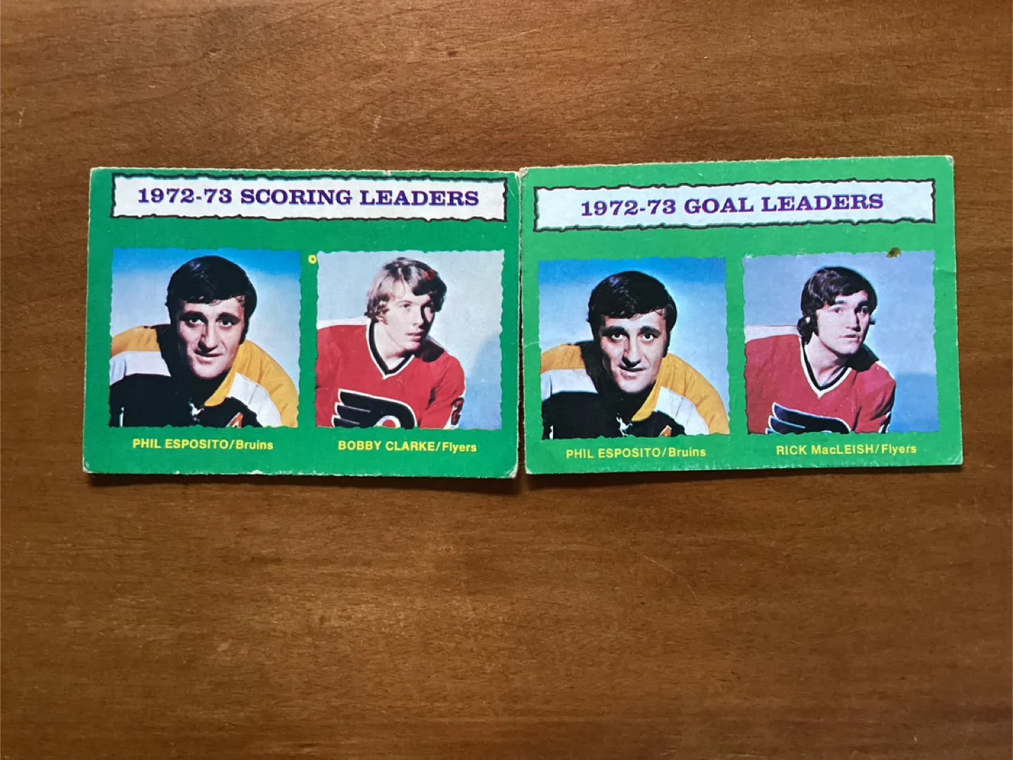 1973/74 OPC Scoring Leaders Card 135 & Goal Leaders Card 133 thumbnail