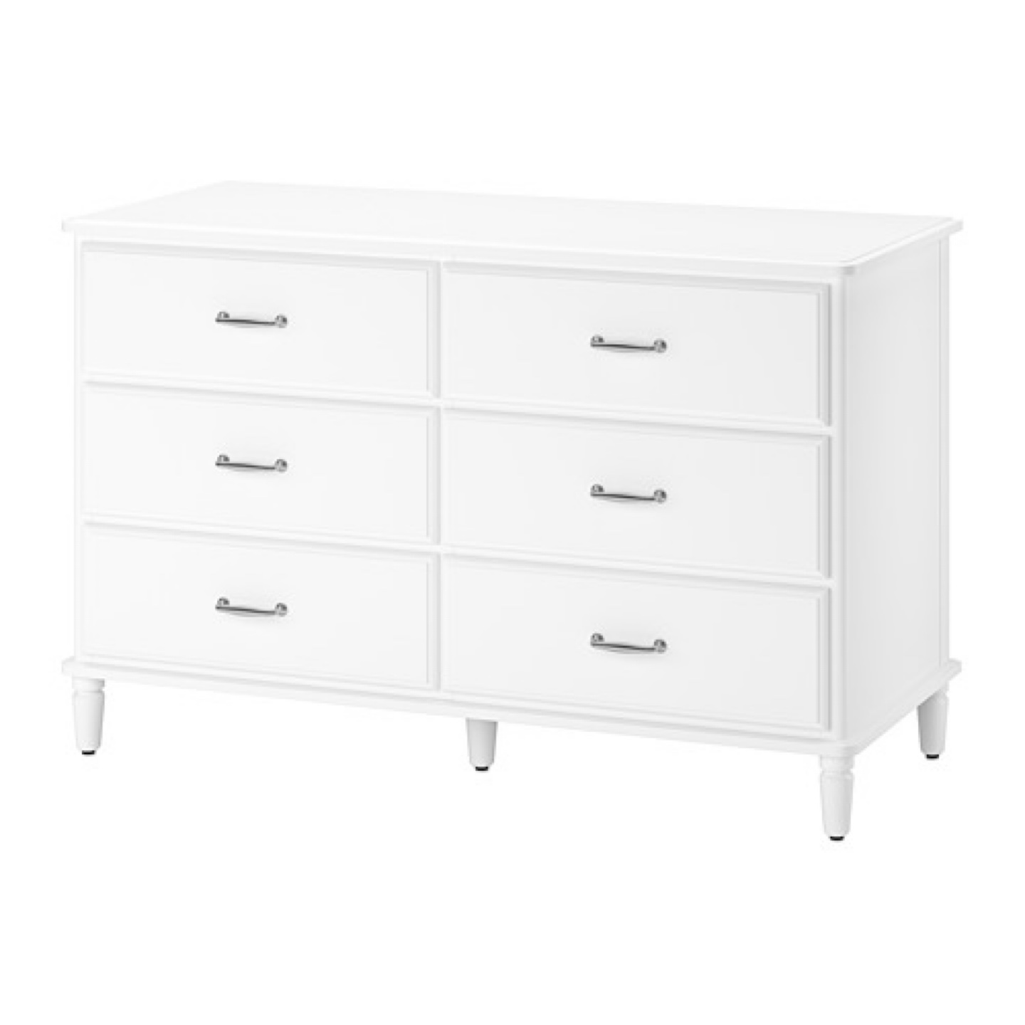 White 6-Drawer Dresser (IKEA tyssedal)