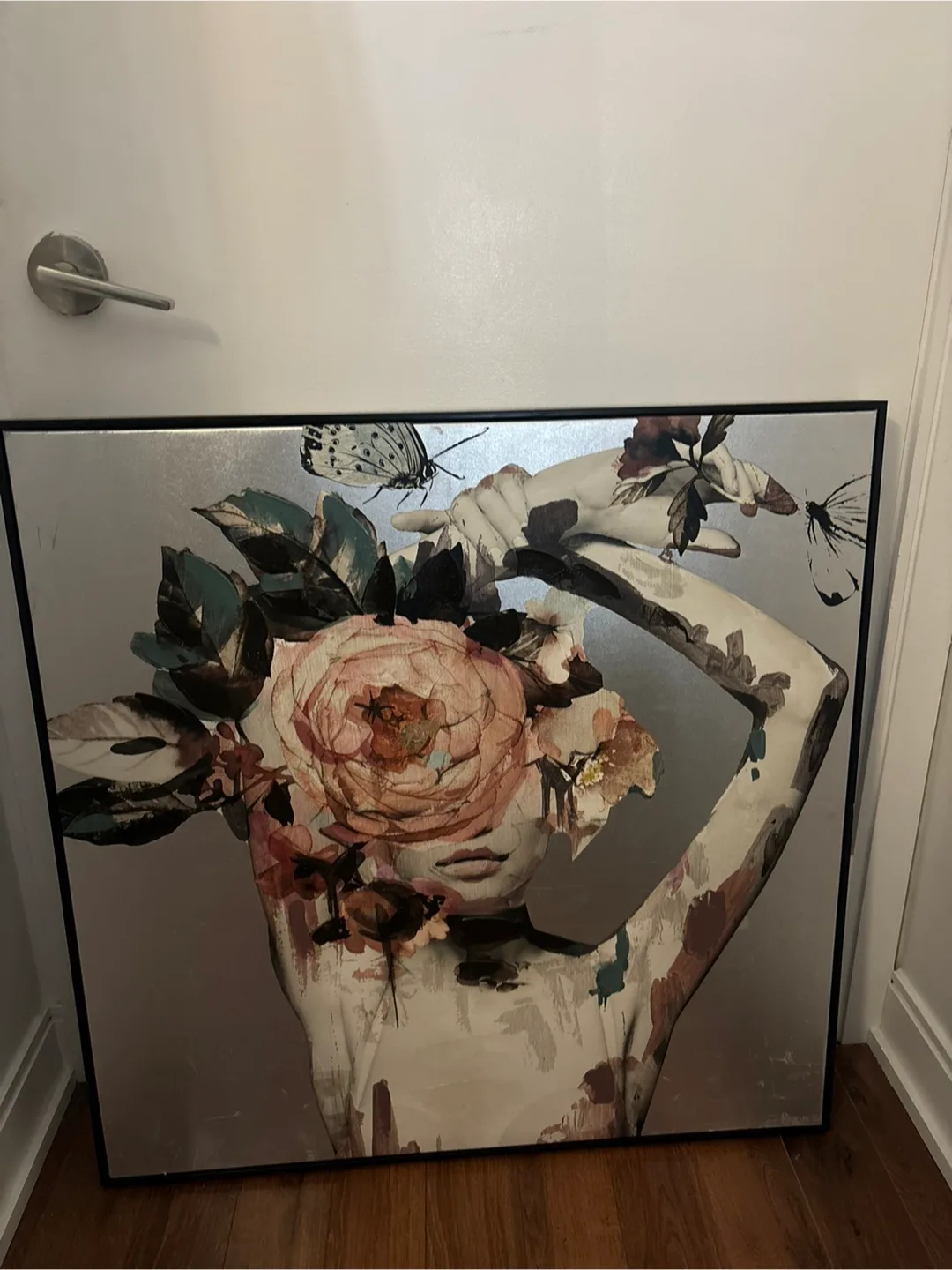 Framed Floral & Butterfly Wall Art thumbnail