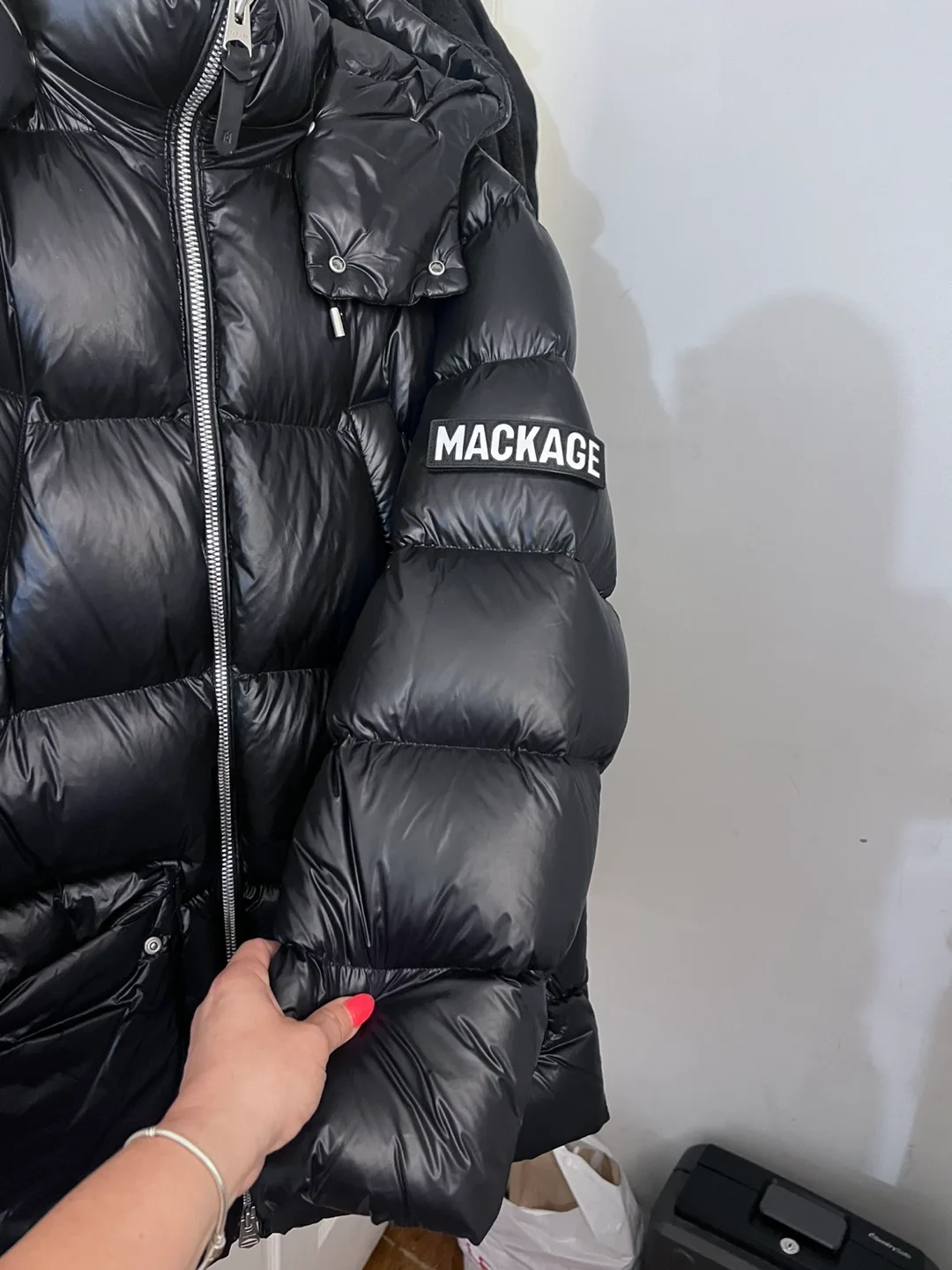 Mackage Puffer Jacket Black Size 44 thumbnail