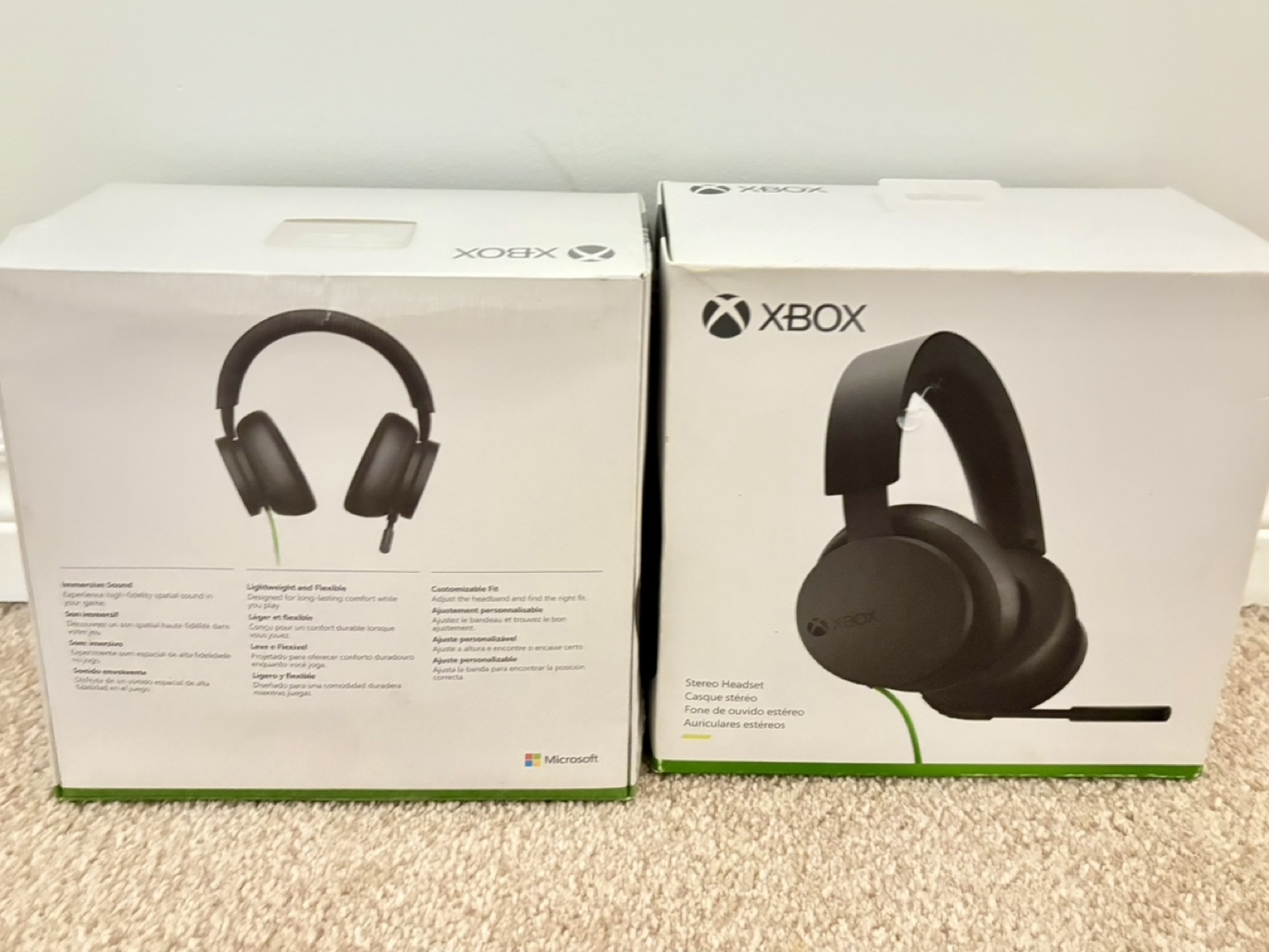 2 New Xbox Stereo Headset - Wired
