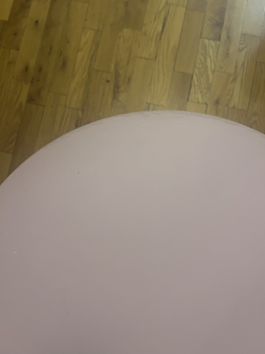 Round Pink Side Table